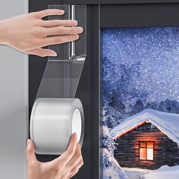 4 X Clear Weatherproof Tape （Tools Included） - Picture 1 of 6